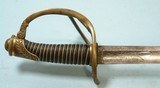SUPERIOR ORIGINAL CIVIL WAR WEYERSBURG U.S. MODEL 1840 CAVALRY OFFICER’S SWORD AND SCABBARD CIRCA 1863. - Image 4 of 9