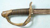 SUPERIOR ORIGINAL CIVIL WAR WEYERSBURG U.S. MODEL 1840 CAVALRY OFFICER’S SWORD AND SCABBARD CIRCA 1863. - Image 3 of 9