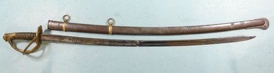 SUPERIOR ORIGINAL CIVIL WAR WEYERSBURG U.S. MODEL 1840 CAVALRY OFFICER’S SWORD AND SCABBARD CIRCA 1863. - Image 1 of 9