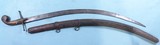 TURKISH SHAMSHIR W/ SCABBARD CIRCA 1800. - 2 of 8