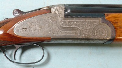 ZOLI HEBSACHER O/U 26” EXTRACTOR 12 GA. 2 3/4” SKEET GUN, CIRCA 1963 - Image 3 of 8