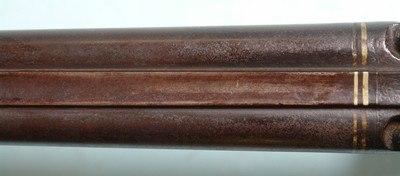 33078- CIVIL WAR ERA C. J. SINTON & CO., RICHMOND, VIRGINIA 16 GA. PERCUSSION SIDE X SIDE HAMMER DAMASCUS SHOTGUN CA. 1860’S. - Image 6 of 10