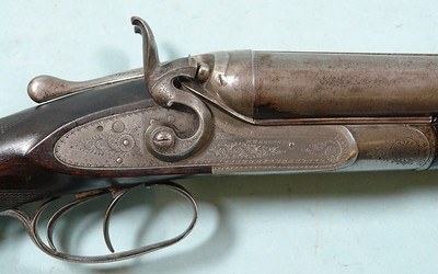 32982- W.W. GREENER FAR KILLER 12 GA HAMMER 2 1/2” 2.5” SIDE X SIDE SHOTGUN CIRCA 1881-82. - Image 3 of 10
