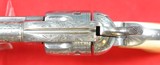 EARLY CASED ENGRAVED COLT 1873 SINGLE ACTION ARMY SAA.45 CALIBER REVOLVER MFG. 1877. - Image 7 of 13