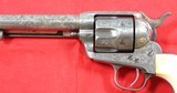 EARLY CASED ENGRAVED COLT 1873 SINGLE ACTION ARMY SAA.45 CALIBER REVOLVER MFG. 1877. - Image 4 of 13