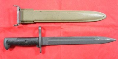 KS 60-6 M1 M-1 GARAND BAYONET AND SCABBARD CIRCA 1950’S. - Image 2 of 3