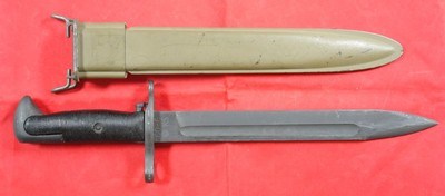 KS 60-6 M1 M-1 GARAND BAYONET AND SCABBARD CIRCA 1950’S. - Image 1 of 3