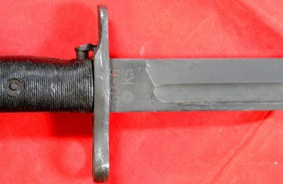 KS 60-6 M1 M-1 GARAND BAYONET AND SCABBARD CIRCA 1950’S. - Image 3 of 3