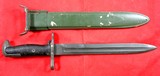 WW2 WWII PAL U.S. M1 OR M-1 GARAND BAYONET DATED 1943 AND SCABBARD. - Image 2 of 3