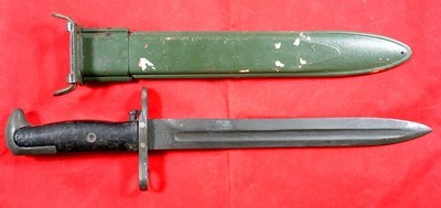 WW2 WWII PAL U.S. M1 OR M-1 GARAND BAYONET DATED 1943 AND SCABBARD. - Image 2 of 3