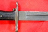 WW2 WWII M-1 M1 GARAND SHORT BAYONET AND SCABBARD. - Image 4 of 5