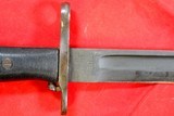 WW2 WWII M-1 M1 GARAND SHORT BAYONET AND SCABBARD. - Image 3 of 5