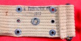 WW1 WWI WWII WW2 2 U.S. MODEL 1916 OFFICER’S HOLSTER FOR 1911 OR 1911-A1 , WEB BELT, MAG POUCH, 2 ORIG. WW2 MAGS & WEB MED POUCH. - Image 6 of 6