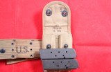 WW1 WWI WWII WW2 2 U.S. MODEL 1916 OFFICER’S HOLSTER FOR 1911 OR 1911-A1 , WEB BELT, MAG POUCH, 2 ORIG. WW2 MAGS & WEB MED POUCH. - Image 4 of 6