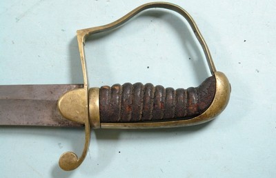 WAR OF 1812 AMERICAN MOUNTED ARTILLERY OFFICER’S SABER AND SCABBARD. - Image 5 of 8