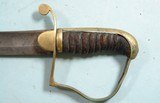 WAR OF 1812 AMERICAN MOUNTED ARTILLERY OFFICER’S SABER AND SCABBARD. - Image 4 of 8