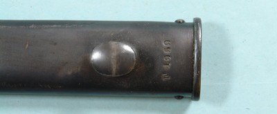 WEYERSBERG & KIRSCHBAUM ARGENTINE MODEL 1891 MAUSER BAYONET AND SCABBARD. - Image 7 of 10