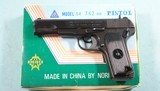 NORINCO MODEL 54 “TOKAREV” 7.62X25 PISTOL NIB NEW IN BOX. - 1 of 6