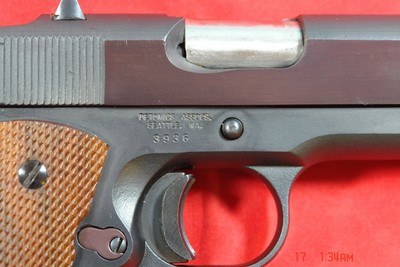 DETONICS COMBAT MASTER MK MARK I 1911 COMPACT .45 ACP PISTOL WITH CASE CA. 1985. - Image 3 of 6