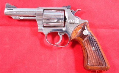 SMITH AND WESSON S&W CHIEFS SPECIAL 36-1 36 1 NICKEL 3” MAGNAPORT .38 S&W SPECIAL CARTRIDGE REVOLVER CA. 1976/77. - Image 3 of 5
