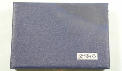 ORIGINAL BLUE VINTAGE WALTHER P-38 P38 CASE AND MANUAL.