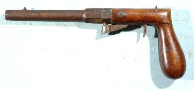 NEW ENGLAND STYLE UNDER-HAMMER PERCUSSION BOOT PISTOL SIGNED FAERBER BREMEN CIRCA 1850. - Image 2 of 5