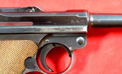 WW2 WWII GERMAN MAUSER BYF/42 BYF 42 DATE P-08 LUGER PISTOL. - Image 4 of 10