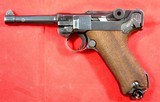 WW2 WWII GERMAN MAUSER BYF/42 BYF 42 DATE P-08 LUGER PISTOL. - Image 1 of 10