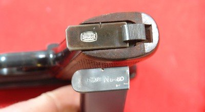 WW2 WWII GERMAN NAZI WALTHER RZM PPK 7.65MM PISTOL W/ORIG. RZM MATCHING HOLSTER& EXTRA MAGAZINE. - Image 7 of 12