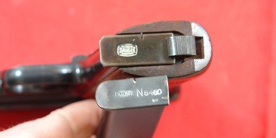 WW2 WWII GERMAN NAZI WALTHER RZM PPK 7.65MM PISTOL W/ORIG. RZM MATCHING HOLSTER& EXTRA MAGAZINE. - Image 8 of 12