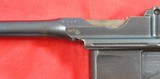 EXCEPTIONAL ALL ORIGINAL MATCHING IMPERIAL GERMAN WW1 MAUSER BROOMHANDLE C-96 C96 RED-9 9MM SEMI-AUTO PISTOL W/ MATCHING WOOD HOLSTER/STOCK AND LEATHE - Image 4 of 17