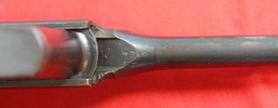 EXCEPTIONAL ALL ORIGINAL MATCHING IMPERIAL GERMAN WW1 MAUSER BROOMHANDLE C-96 C96 RED-9 9MM SEMI-AUTO PISTOL W/ MATCHING WOOD HOLSTER/STOCK AND LEATHE - Image 10 of 17