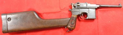EXCEPTIONAL ALL ORIGINAL MATCHING IMPERIAL GERMAN WW1 MAUSER BROOMHANDLE C-96 C96 RED-9 9MM SEMI-AUTO PISTOL W/ MATCHING WOOD HOLSTER/STOCK AND LEATHE - Image 14 of 17