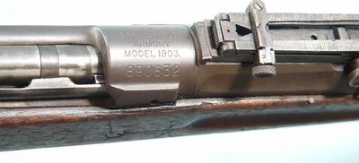 WW1 WWI USMC MARINE CORPS SPRINGFIELD U.S. MODEL 1903 .30-06 RIFLE DATED 6-18. - Image 4 of 11