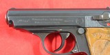 WW2 WWII GERMAN NAZI WALTHER RZM PPK 7.65MM PISTOL W/ORIG. RZM MATCHING HOLSTER& EXTRA MAGAZINE. - Image 5 of 7