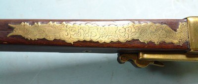 ORNATE JAPANESE MATCHLOCK TANAGASHIMA SMOOTHBORE RIFLE CIRCA . - Image 8 of 10
