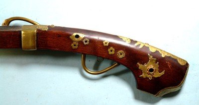 ORNATE JAPANESE MATCHLOCK TANAGASHIMA SMOOTHBORE RIFLE CIRCA . - Image 4 of 10
