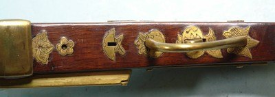 ORNATE JAPANESE MATCHLOCK TANAGASHIMA SMOOTHBORE RIFLE CIRCA . - Image 9 of 10