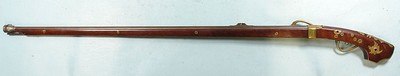 ORNATE JAPANESE MATCHLOCK TANAGASHIMA SMOOTHBORE RIFLE CIRCA . - Image 2 of 10