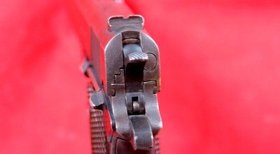 WW2 WWII UNION SWITCH & SIGNAL U S & S , U. S. & S. US&S MODEL 1911A1 .45 ACP CAL. PISTOL MFG. 1943 - Image 5 of 6
