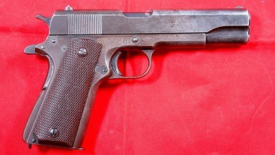 WW2 WWII UNION SWITCH & SIGNAL U S & S , U. S. & S. US&S MODEL 1911A1 .45 ACP CAL. PISTOL MFG. 1943 - Image 1 of 6