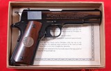 COLT MODEL 1911 WW1 WWI BATTLE OF BELLEAU WOOD COMMEMORATIVE 50TH ANNIVERSARY 1917-1967 .45 ACP CAL. PISTOL IN ORIGINAL FACTORY BOX. - Image 1 of 3
