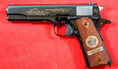 COLT MODEL 1911 WW1 WWI BATTLE OF CHATEAU THIERRY COMMEMORATIVE 50THANNIVERSARY 1917-1967 .45 ACP CAL. PISTOL IN ORIGINAL FACTORY BOX. - Image 2 of 2