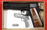 COLT MODEL 1911 WW1 WWI BATTLE OF THE MEUSE ARGONNE COMMEMORATIVE 50TH ANNIVERSARY 1917-1967 .45 ACP CAL. PISTOL IN ORIGINAL FACTORY BOX. - Image 2 of 2