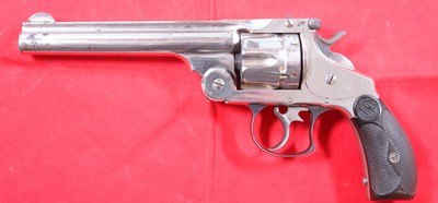 SMITH & WESSON S&WD.A. FRONTIER FIRST MODEL .44-40 CAL. NICKEL 6” REVOLVER MFG 1882-3 - Image 1 of 7