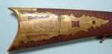 KEITH CASTEEL RAISED CARVED & SILVER INLAID FLINTLOCK LONGRIFLE DATED MAY 1971. - Image 6 of 14