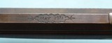 KEITH CASTEEL RAISED CARVED & SILVER INLAID FLINTLOCK LONGRIFLE DATED MAY 1971. - Image 9 of 14