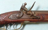 KEITH CASTEEL RAISED CARVED & SILVER INLAID FLINTLOCK LONGRIFLE DATED MAY 1971. - Image 3 of 14