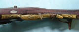 KEITH CASTEEL RAISED CARVED & SILVER INLAID FLINTLOCK LONGRIFLE DATED MAY 1971. - Image 10 of 14