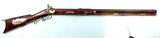 FINE OHIO SILVER MOUNTED PERCUSSION HALF-STOCK RIFLE SIGNED C. W. HOWELL / MARTINS FERRY, O. CIRCA 1850’S. - Image 1 of 10